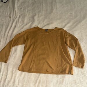 Eddie Bauer Yellow Waffle Top